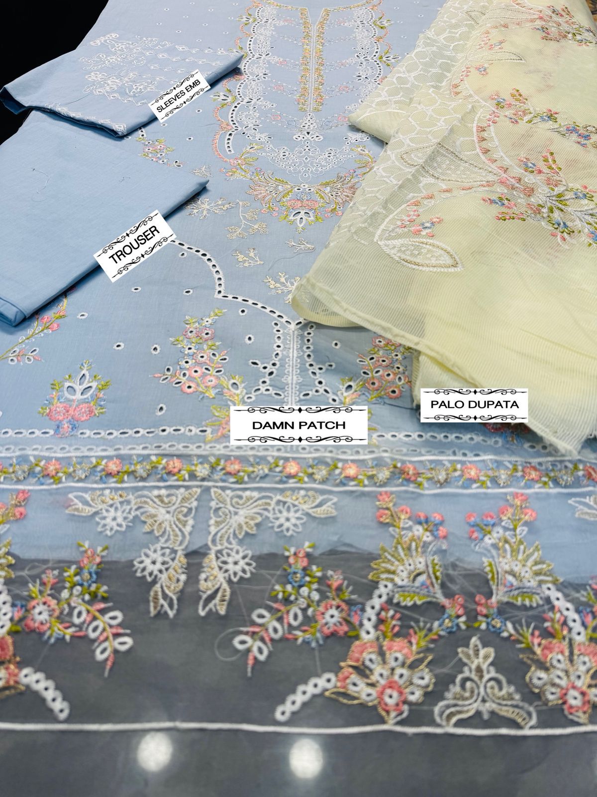 QALAMKAR* Hit Article 3Pc Fancy Lawn