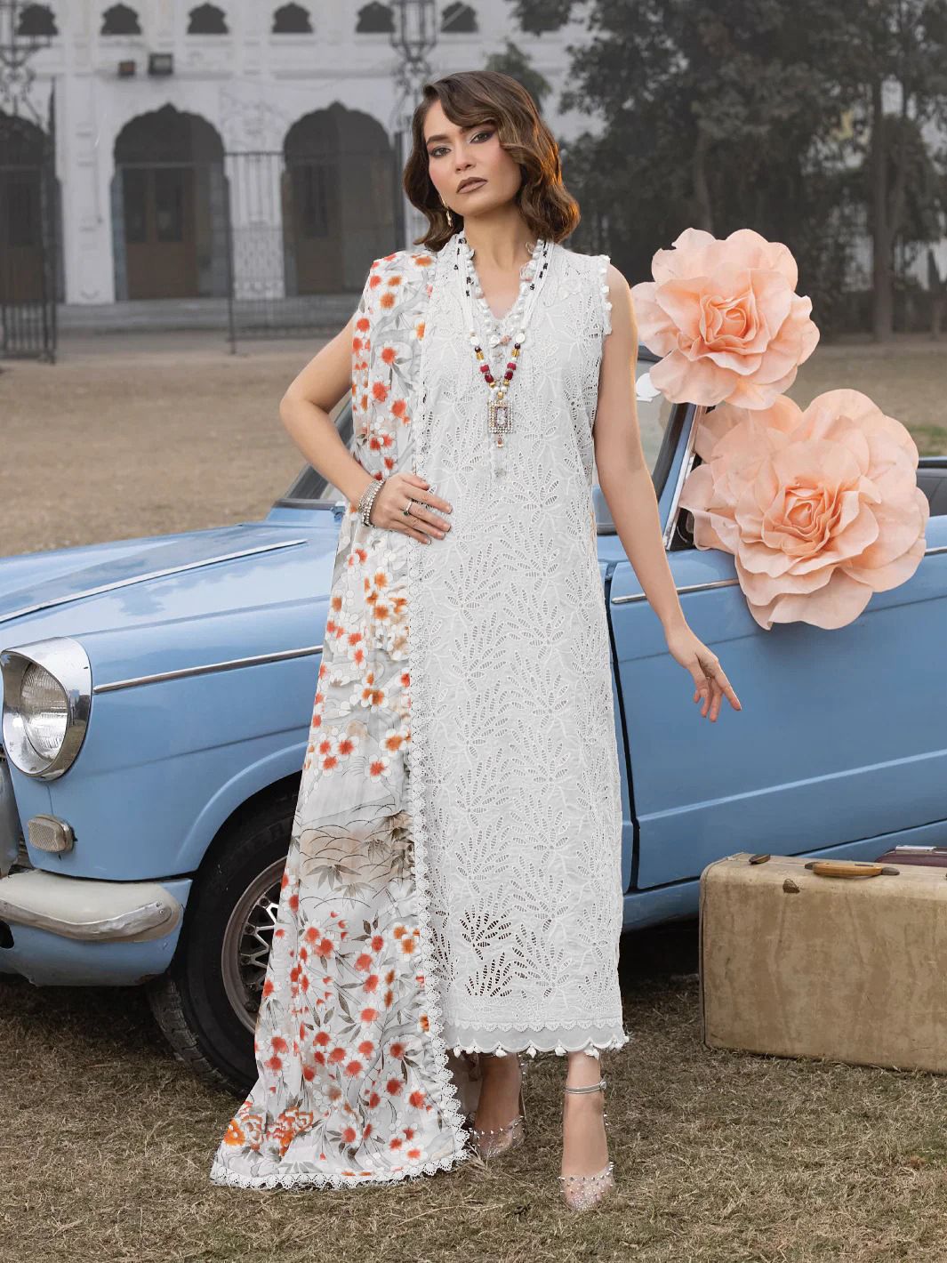 FAIZA FAISAL 3PC LAWN CLOTHES FOR WOMENS