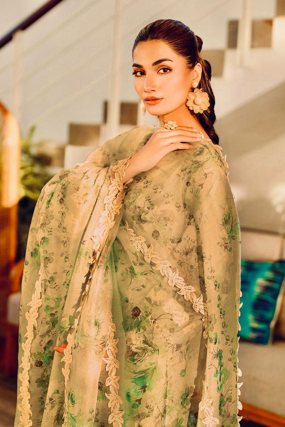 BAROOQUE 3-Piece Chikankari Lawn Suit | Summer Collection with Cutwork Dupatta & Emb Patches