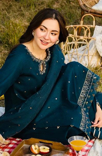 ZARA SHAHJAHAN 3-Piece Embroidered Lawn Suit | Fancy Summer Collection with Khaadi Net Dupatta